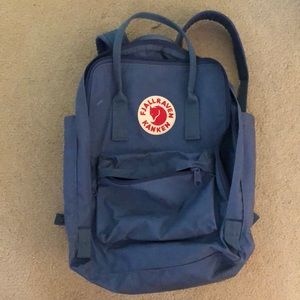 Fjallraven Kaken blue backpack